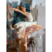 Laden Sie das Bild in den Galerie-Viewer, 60 × 75 cm Diy Rahmen Ballett Malen nach Zahlen Leinwand Figur Ölfarbe nach Zahlen handbemalt Diy Geschenk Home Wall Decor