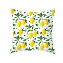Laden Sie das Bild in den Galerie-Viewer, Nordic Fresh Yellow Lemon Print Kissenbezug Hot Simple Polyester Kissenbezug Floral Letters Kissenbezug Dekorative Sofa Couch