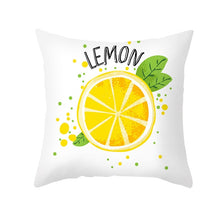 Laden Sie das Bild in den Galerie-Viewer, Nordic Fresh Yellow Lemon Print Kissenbezug Hot Simple Polyester Kissenbezug Floral Letters Kissenbezug Dekorative Sofa Couch