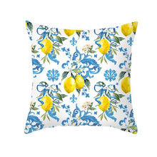 Laden Sie das Bild in den Galerie-Viewer, Nordic Fresh Yellow Lemon Print Kissenbezug Hot Simple Polyester Kissenbezug Floral Letters Kissenbezug Dekorative Sofa Couch