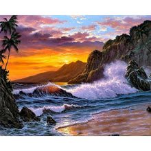 Load image into Gallery viewer, Painting By Numbers On Canvas With Frame Diy Kit For Adults Scenery Drawing Acrylic Paint Oil Picture Of Coloring By Numbers Art