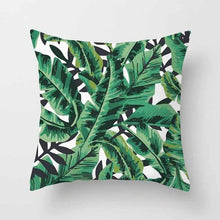 Laden Sie das Bild in den Galerie-Viewer, Tropical Leaf Cactus Monstera Kissenbezug 43 * 43 Polyester Dekokissen Sofa Home Decor Dekoration Dekorativer Kissenbezug 40506