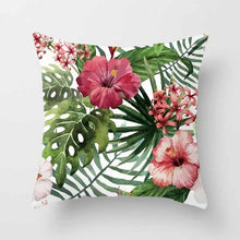 Laden Sie das Bild in den Galerie-Viewer, Tropical Leaf Cactus Monstera Kissenbezug 43 * 43 Polyester Dekokissen Sofa Home Decor Dekoration Dekorativer Kissenbezug 40506
