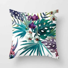 Laden Sie das Bild in den Galerie-Viewer, Tropical Leaf Cactus Monstera Kissenbezug 43 * 43 Polyester Dekokissen Sofa Home Decor Dekoration Dekorativer Kissenbezug 40506
