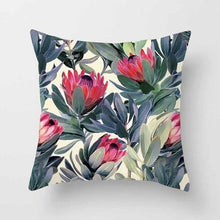 Laden Sie das Bild in den Galerie-Viewer, Tropical Leaf Cactus Monstera Kissenbezug 43 * 43 Polyester Dekokissen Sofa Home Decor Dekoration Dekorativer Kissenbezug 40506