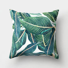 Laden Sie das Bild in den Galerie-Viewer, Tropical Leaf Cactus Monstera Kissenbezug 43 * 43 Polyester Dekokissen Sofa Home Decor Dekoration Dekorativer Kissenbezug 40506