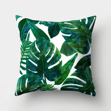 Laden Sie das Bild in den Galerie-Viewer, Tropical Leaf Cactus Monstera Kissenbezug 43 * 43 Polyester Dekokissen Sofa Home Decor Dekoration Dekorativer Kissenbezug 40506