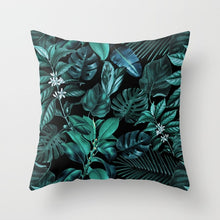 Laden Sie das Bild in den Galerie-Viewer, Tropical Leaf Cactus Monstera Kissenbezug 43 * 43 Polyester Dekokissen Sofa Home Decor Dekoration Dekorativer Kissenbezug 40506