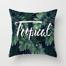 Laden Sie das Bild in den Galerie-Viewer, Tropical Leaf Cactus Monstera Kissenbezug 43 * 43 Polyester Dekokissen Sofa Home Decor Dekoration Dekorativer Kissenbezug 40506
