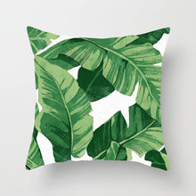 Laden Sie das Bild in den Galerie-Viewer, Tropical Leaf Cactus Monstera Kissenbezug 43 * 43 Polyester Dekokissen Sofa Home Decor Dekoration Dekorativer Kissenbezug 40506