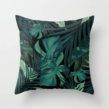 Laden Sie das Bild in den Galerie-Viewer, Tropical Leaf Cactus Monstera Kissenbezug 43 * 43 Polyester Dekokissen Sofa Home Decor Dekoration Dekorativer Kissenbezug 40506