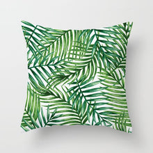 Laden Sie das Bild in den Galerie-Viewer, Tropical Leaf Cactus Monstera Kissenbezug 43 * 43 Polyester Dekokissen Sofa Home Decor Dekoration Dekorativer Kissenbezug 40506