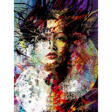 Laden Sie das Bild in den Galerie-Viewer, GATYZTORY DIY Malen nach Zahlen Perlenohrring Mädchen Malen nach Zahlen für Erwachsene Milchmädchen Bilderrahmen 40 x 50 cm Wanddekoration Kunst