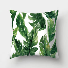 Laden Sie das Bild in den Galerie-Viewer, Tropical Leaf Cactus Monstera Kissenbezug 43 * 43 Polyester Dekokissen Sofa Home Decor Dekoration Dekorativer Kissenbezug 40506