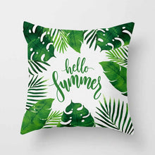 Laden Sie das Bild in den Galerie-Viewer, Tropical Leaf Cactus Monstera Kissenbezug 43 * 43 Polyester Dekokissen Sofa Home Decor Dekoration Dekorativer Kissenbezug 40506