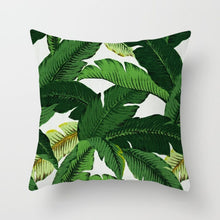 Laden Sie das Bild in den Galerie-Viewer, Tropical Leaf Cactus Monstera Kissenbezug 43 * 43 Polyester Dekokissen Sofa Home Decor Dekoration Dekorativer Kissenbezug 40506