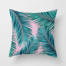 Laden Sie das Bild in den Galerie-Viewer, Tropical Leaf Cactus Monstera Kissenbezug 43 * 43 Polyester Dekokissen Sofa Home Decor Dekoration Dekorativer Kissenbezug 40506