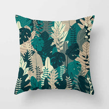 Laden Sie das Bild in den Galerie-Viewer, Tropical Leaf Cactus Monstera Kissenbezug 43 * 43 Polyester Dekokissen Sofa Home Decor Dekoration Dekorativer Kissenbezug 40506