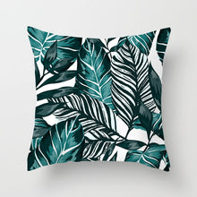 Laden Sie das Bild in den Galerie-Viewer, Tropical Leaf Cactus Monstera Kissenbezug 43 * 43 Polyester Dekokissen Sofa Home Decor Dekoration Dekorativer Kissenbezug 40506