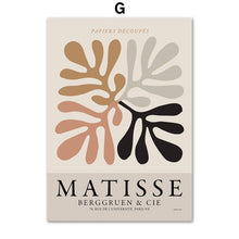 Load image into Gallery viewer, Abstract Matisse Woman Lines Coral Leaf Wall Art Canvas Painting Nordic Posters And Prints Wall Pictures For Living Room Decor