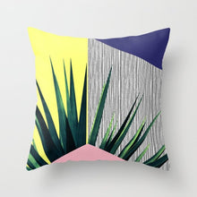 Laden Sie das Bild in den Galerie-Viewer, New Gold Tropical Leaves Kissenbezüge Palm Monstera Agave Print Moderne nordische dekorative Kissen Fall Sofa Couch Dekokissen