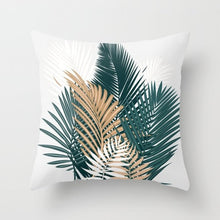 Laden Sie das Bild in den Galerie-Viewer, New Gold Tropical Leaves Kissenbezüge Palm Monstera Agave Print Moderne nordische dekorative Kissen Fall Sofa Couch Dekokissen
