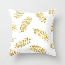 Laden Sie das Bild in den Galerie-Viewer, New Gold Tropical Leaves Kissenbezüge Palm Monstera Agave Print Moderne nordische dekorative Kissen Fall Sofa Couch Dekokissen