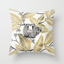 Laden Sie das Bild in den Galerie-Viewer, New Gold Tropical Leaves Kissenbezüge Palm Monstera Agave Print Moderne nordische dekorative Kissen Fall Sofa Couch Dekokissen