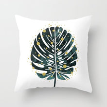 Laden Sie das Bild in den Galerie-Viewer, New Gold Tropical Leaves Kissenbezüge Palm Monstera Agave Print Moderne nordische dekorative Kissen Fall Sofa Couch Dekokissen