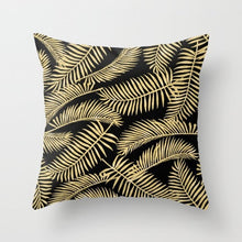 Laden Sie das Bild in den Galerie-Viewer, New Gold Tropical Leaves Kissenbezüge Palm Monstera Agave Print Moderne nordische dekorative Kissen Fall Sofa Couch Dekokissen