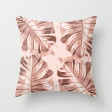 Laden Sie das Bild in den Galerie-Viewer, New Gold Tropical Leaves Kissenbezüge Palm Monstera Agave Print Moderne nordische dekorative Kissen Fall Sofa Couch Dekokissen