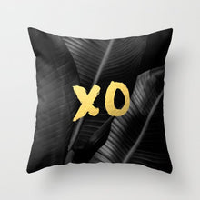 Laden Sie das Bild in den Galerie-Viewer, New Gold Tropical Leaves Kissenbezüge Palm Monstera Agave Print Moderne nordische dekorative Kissen Fall Sofa Couch Dekokissen