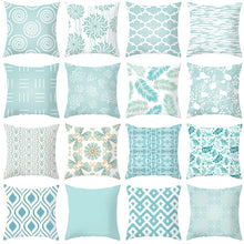 Laden Sie das Bild in den Galerie-Viewer, Heißer Verkauf Hellblau Nordic Kissenbezüge Moderne Geometrische Dekorative Kissen Abdeckung Schlafsofa Couch Dekokissen Fall Wohnkultur