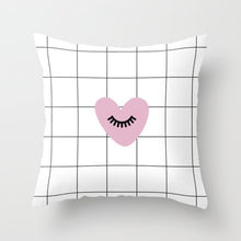 Laden Sie das Bild in den Galerie-Viewer, New Nordic Pink Girls Geometric Kissenbezug Hot Creative Pink Patterns Kissenbezug Modern Sofa Couch Dekorative Dekokissen