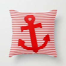 Laden Sie das Bild in den Galerie-Viewer, Neue kreative nordische Geometrie rote Kissenhülle heiße moderne dekorative Kissenhülle Sofa Couch Sitz Polyester 45 x 45 cm Dekokissen
