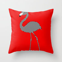 Laden Sie das Bild in den Galerie-Viewer, Neue kreative nordische Geometrie rote Kissenhülle heiße moderne dekorative Kissenhülle Sofa Couch Sitz Polyester 45 x 45 cm Dekokissen