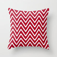 Laden Sie das Bild in den Galerie-Viewer, Neue kreative nordische Geometrie rote Kissenhülle heiße moderne dekorative Kissenhülle Sofa Couch Sitz Polyester 45 x 45 cm Dekokissen
