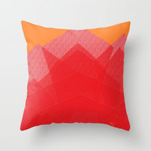 Laden Sie das Bild in den Galerie-Viewer, Neue kreative nordische Geometrie rote Kissenhülle heiße moderne dekorative Kissenhülle Sofa Couch Sitz Polyester 45 x 45 cm Dekokissen