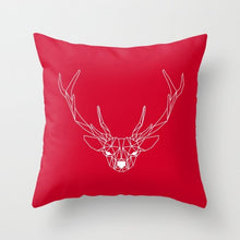 Laden Sie das Bild in den Galerie-Viewer, Neue kreative nordische Geometrie rote Kissenhülle heiße moderne dekorative Kissenhülle Sofa Couch Sitz Polyester 45 x 45 cm Dekokissen