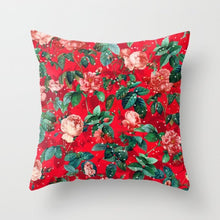 Laden Sie das Bild in den Galerie-Viewer, Neue kreative nordische Geometrie rote Kissenhülle heiße moderne dekorative Kissenhülle Sofa Couch Sitz Polyester 45 x 45 cm Dekokissen