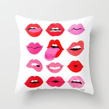 Laden Sie das Bild in den Galerie-Viewer, Neue kreative nordische Geometrie rote Kissenhülle heiße moderne dekorative Kissenhülle Sofa Couch Sitz Polyester 45 x 45 cm Dekokissen