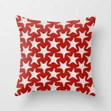 Laden Sie das Bild in den Galerie-Viewer, Neue kreative nordische Geometrie rote Kissenhülle heiße moderne dekorative Kissenhülle Sofa Couch Sitz Polyester 45 x 45 cm Dekokissen