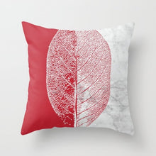 Laden Sie das Bild in den Galerie-Viewer, Neue kreative nordische Geometrie rote Kissenhülle heiße moderne dekorative Kissenhülle Sofa Couch Sitz Polyester 45 x 45 cm Dekokissen