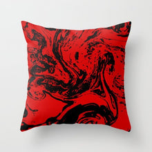 Laden Sie das Bild in den Galerie-Viewer, Neue kreative nordische Geometrie rote Kissenhülle heiße moderne dekorative Kissenhülle Sofa Couch Sitz Polyester 45 x 45 cm Dekokissen
