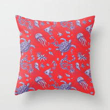 Laden Sie das Bild in den Galerie-Viewer, Neue kreative nordische Geometrie rote Kissenhülle heiße moderne dekorative Kissenhülle Sofa Couch Sitz Polyester 45 x 45 cm Dekokissen