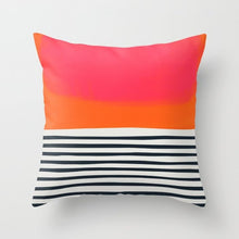 Laden Sie das Bild in den Galerie-Viewer, Neue kreative nordische Geometrie rote Kissenhülle heiße moderne dekorative Kissenhülle Sofa Couch Sitz Polyester 45 x 45 cm Dekokissen