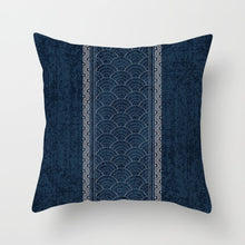 Laden Sie das Bild in den Galerie-Viewer, Blau-weißer Porzellandruck-Kissenbezug, böhmischer Stil, Mandala-Geometrie-Kissenbezug, moderne Mode, Sofa, Stühle, Dekokissen