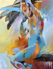 Load image into Gallery viewer, Home Decor Nordic Canvas Painting Modern Sex Lady Picture Wall Art Poster Girl Bedroom Abstract Minimalist Art Oil Painting