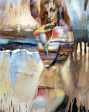 Load image into Gallery viewer, Home Decor Nordic Canvas Painting Modern Sex Lady Picture Wall Art Poster Girl Bedroom Abstract Minimalist Art Oil Painting