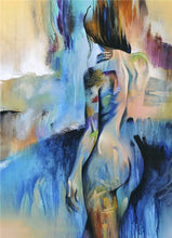 Load image into Gallery viewer, Home Decor Nordic Canvas Painting Modern Sex Lady Picture Wall Art Poster Girl Bedroom Abstract Minimalist Art Oil Painting